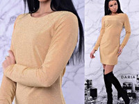 Платье. Ткань - трикотаж люрекс. Длина - 81-82 см Размеры - С, М 450 г