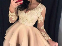 Платье (Фабричный Китай) ткань набивное кружево.юбка неопрен сзади зме