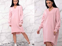 Платье оверсайз. Турция!!! Вязка - 75% акрил, 17% полиэстер, 8% элите.