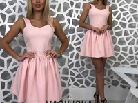 В429 Платье ткань костюмка люкс с-м 495 грн.