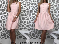 В263 Платье ткань костюмка люкс с-м 440 грн.