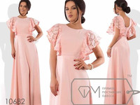 Цена: 970грн Размеры: S, M, L, XL Ткань: плательный креп+кружево Длина