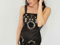 Платье (Фабричный Китай) качество люкс ткань набивное кружево сзади зм