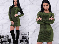 Платье. Ткань - трикотаж люрекс. Длина - 81-82 см Размеры - С, М 450 г