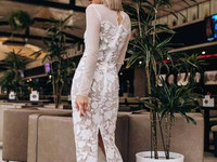 Шикарное платье «Casual” 1040 грн. Ткань дорогое кружево ,чехол под пл