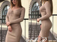 Платье (Фабричный Китай) ткань трикотаж резинка размер универсальный 4