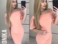 Платье  Модель 7048 \мп Ткань : костюмка . .  Размеры : см - мл .