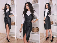 Костюм 2-ка Сарафан+гольф Мод 485 Цена: 710 грн. Размер:42-44,44-46 Тк