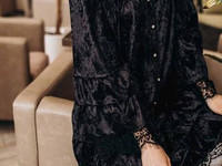 В наличии Платье «Каролина « Ткань мраморный бархат и дорогое французс