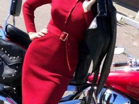 Платье (Фабричный Китай) качество люкс ткань трикотаж рубчик на кнопка