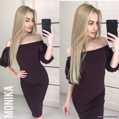 Платье  Модель 7043 \мп Ткань : костюмка . .  Размеры : см - мл .