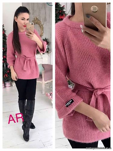 Туника фабричный китай качество Люкс!! ангора+акрил крупная вязка Длин Туника фабричный китай качество Люкс!! ангора+акрил крупная вязка Длин