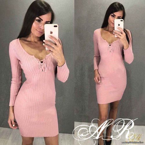 Платье (Фабричный Китай) ткань трикотаж резинка размер универсальный 4