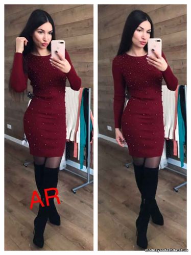 Платье фабричный Китай Качество люкс ! Размер 42/46 Ткань машинная свя