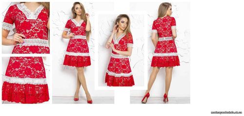 Платье «Мальвина» B2 Цена: 830.00 грн. Размер: M; L; XL Состав: гипюр