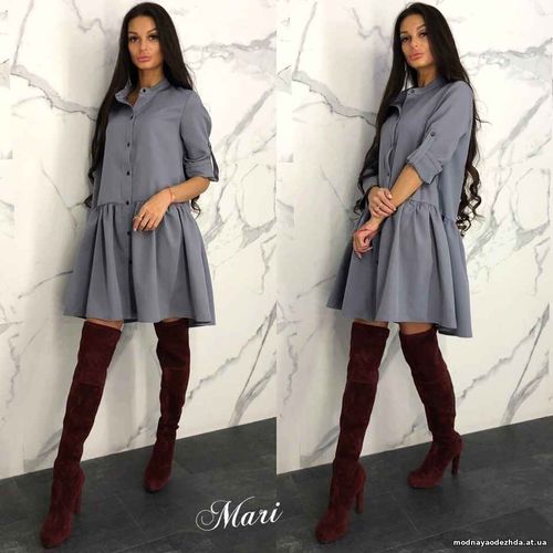 Платье Цена 540 грн. Ткань костюмная Размер 42-44 Цвет : темно серый ,