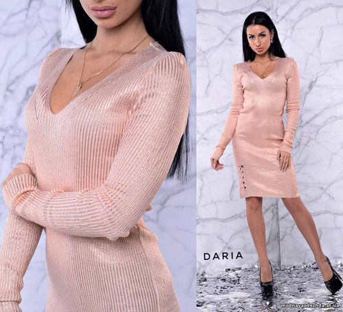 Платье. Турция!!! Мелкая машинная вязка, сверху покрыта мерцающим напы