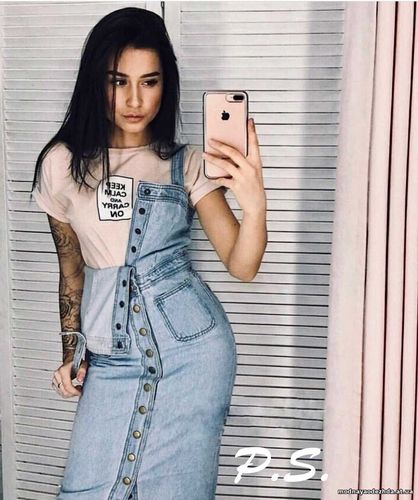 Сарафан джинсовый ткань 100% коттон, без стрейча плотные строчки, кноп