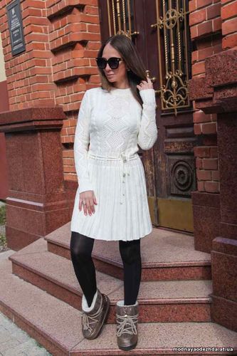 Вязаное платье Тёплое, комфортное, уютное и очень красивое Размер унив