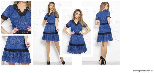 Платье «Мальвина» B2 Цена: 830.00 грн. Размер: M; L; XL Состав: гипюр
