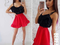 Костюмчик с шелковой маечкой Размер: С и М Ткань: костюмка габардин +