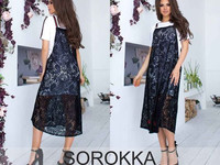 Костюм Платье+сарафан 680.00 грн. Размеры: 42-46 уни Ткань: стрейч гип