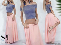 Костюм 3096/3739\св Ткань: юбка - шифон, длина 107 см, подъюбник д