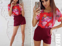 Летний костюмчик Размер: С и М Ткань: штапель + костюмка габардин Цена