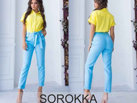 Костюм 2-ка 620.00 грн. Размеры: : 42-44, 44-46 Ткань : блуза софт, бр