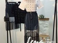 Костюм(Фабричный Китай) футболка+юбка+пояс качество люкс футболка котт