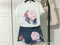 Костюм (Фабричный Китай) качество люкс ткань коттон. рисунок накатка +