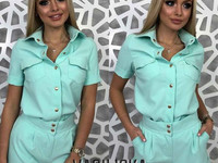 В426 Костюм ткань костюмка люкс на кнопках с-м 590 грн.