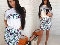 Костюм(футболка+юбка) 560 грн. Ткань-Креп костюмка люкс Размеры: с и м