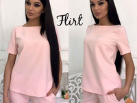 Костюм . Размер: 42-44 Ткань- креп- костюмка класса Люкс Цвета- мята,