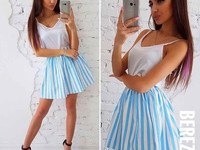 Костюмчик с шёлковой маечкой Размер: С и М Ткань: коттон + шёлк армани