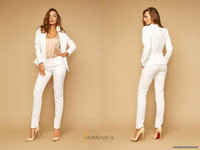 Р 2082 . Ультрамодный лаконичный деловой брючный костюм. Изделие выпол