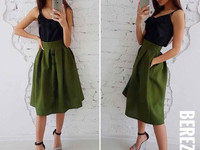 Костюмчик с юбочкой миди Размер: С и М Ткань: костюмка габардин + шёлк