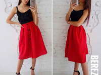 Костюмчик с юбочкой миди Размер: С и М Ткань: костюмка габардин + шёлк