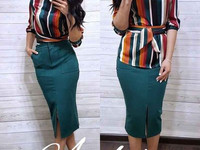 Блуза опт р.С , М Ткань: шёлк  Юбка . опт р.С,М Ткань: джерси Цвет: бо