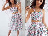 Коттоновый костюм Ткань: коттон Размер: С и М .  Цена: 460 грн.