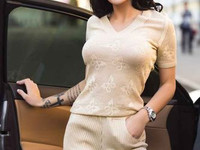 New шорты+футболка . размер с-м мелкая машинная вязка хлопок 50% акрил