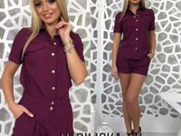 В426 Костюм ткань костюмка люкс на кнопках с-м 590 грн.