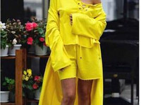 новинка на лето костюм тройка с мантией свободными шортами и объемной