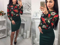 Костюм ( кофта и юбка ) Ткань- кофты - креп- костюмка Барби, юбки- дже