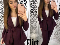Костюм ( пиджак с поясом + брюки ) Цена: 710 грн. Размер: S и M Ткань: