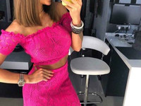 КОСТЮМ “ ZEFI” ажурная Вязка пряжа хлопок-сатин (НЕ ЖАРКИЙ ,очень прия