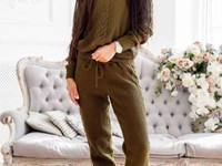 Костюм “Русана “ цвета хаки, серый, беж и фиолет длина брюк 103см, сви