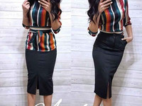 Блуза опт р.С , М Ткань: шёлк  Юбка . опт р.С,М Ткань: джерси Цвет: бо