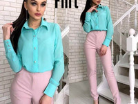 Блуза Цена:430 грн. Размер: 42-44 Ткань: креп-шифон Цвета: лимон, элек