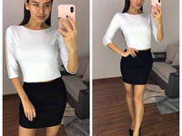 Топ микро дайвинг,перфорированная кожа размер единый 42-44 320грн. Юбк